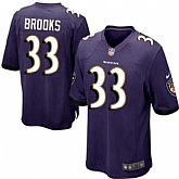 Nike Men & Women & Youth Ravens #33 Brooks Purple Team Color Game Jersey,baseball caps,new era cap wholesale,wholesale hats